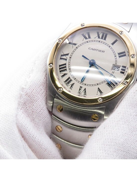 Cartier Santos Ronde MM Watch Ivory Dial main image 6